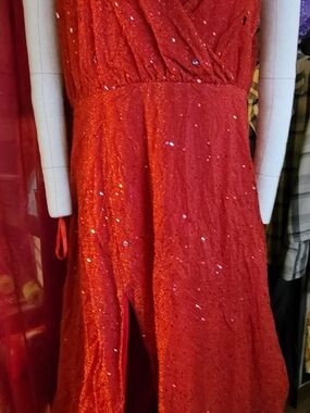 Cinderella Red Sequin Costume Dress